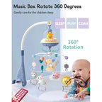 Musical Baby Crib Mobile - Lights, Music & Projection | Remote Control Crib Toy for Newborns