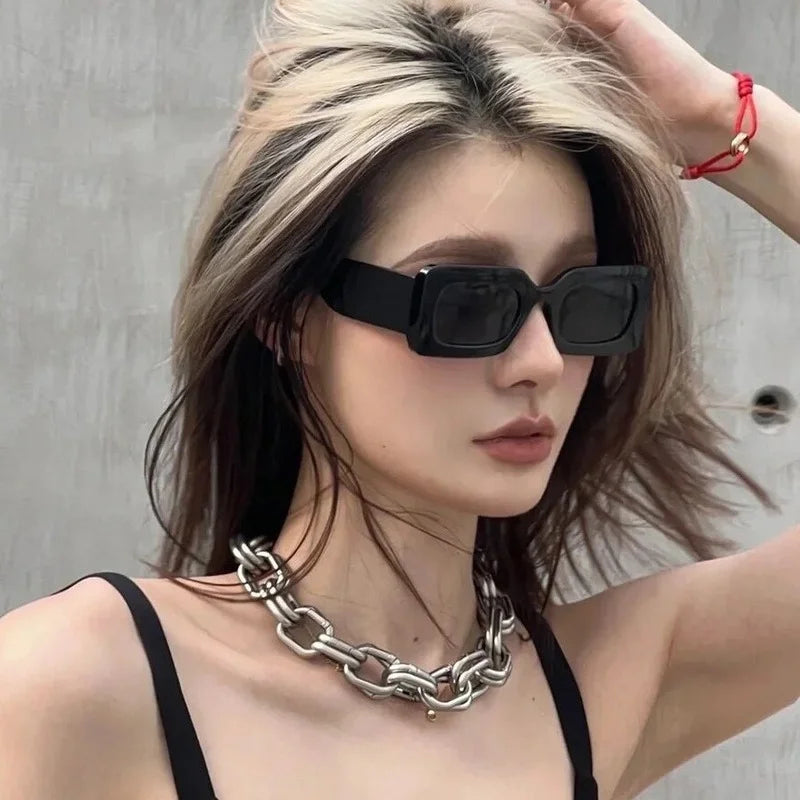 New Vintage Rectangle Sunglasses