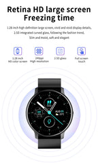 LIGE Smart Watch Women Men Full Touch Screen Bluetooth Call Smartwatch Waterproof Sports Fitness Tracker Watches for Android iOS
