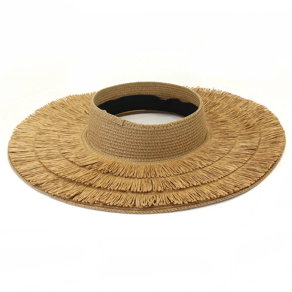 Designer empty top visor hat for woman