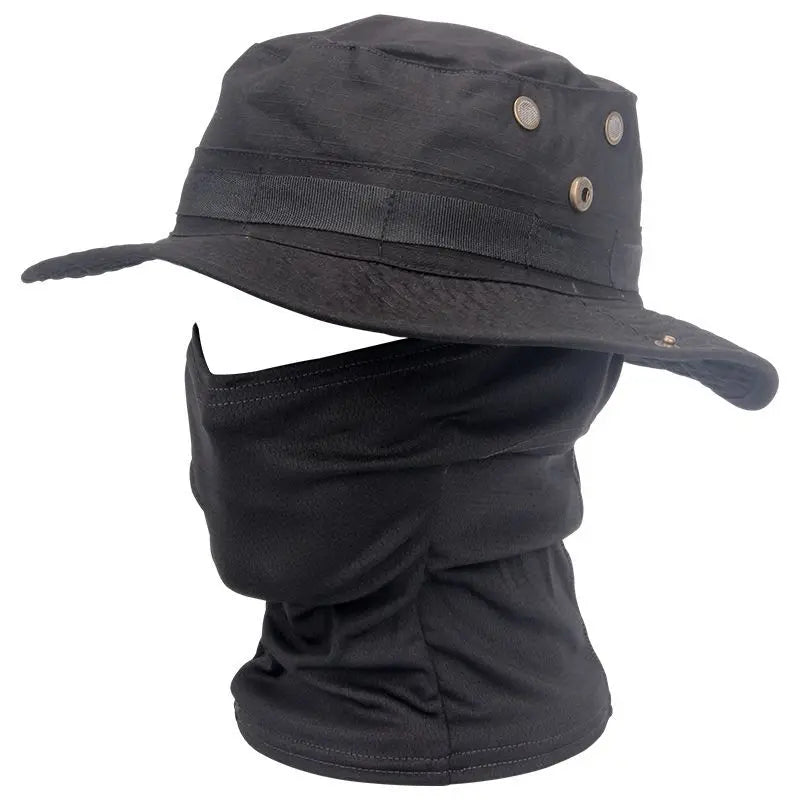 Outdoor UV Protection Boonie Hat with Face Neck Cover
