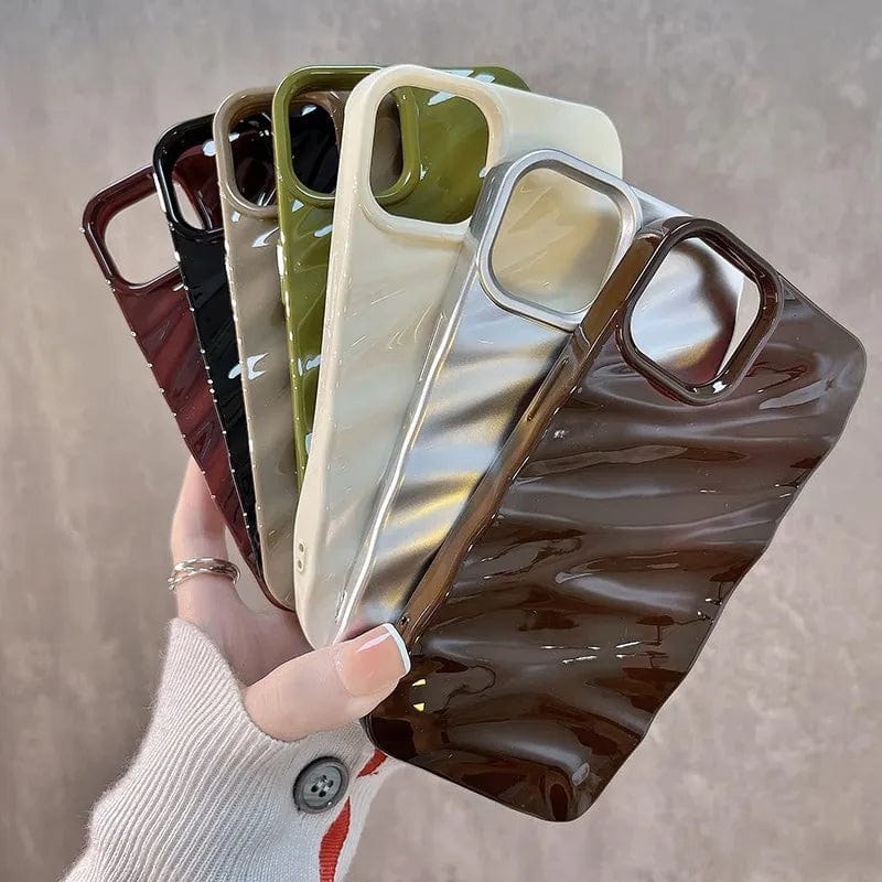 RuffleWave Satin iPhone Case