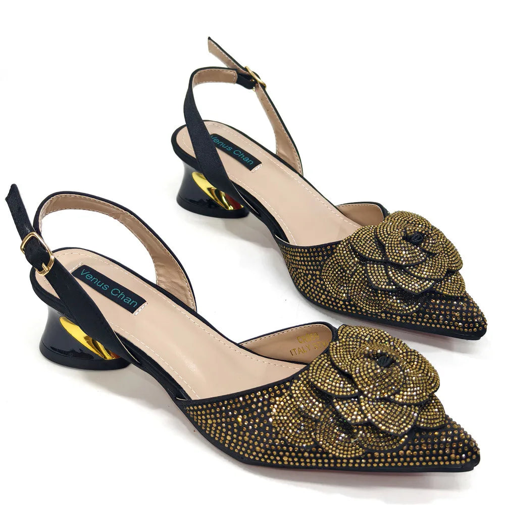 Latest Design Women's Shoes and Bags Set BRE43