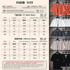 Summer 2025 New Men's pullover sportswear Set, fashionable basketball men's casual short-sleeved T-shirt + shorts two-piece set