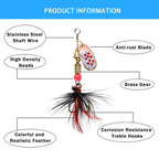 Metal Spoon Spinner Lure Set (10pcs) – 2–8g Fishing Spoonbait Crankbait Wobblers for Pike, Bass, Trout & Saltwater Freshwater Fishing