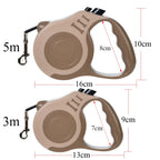 3m 5m Dog Leash Strong Nylon Puppy Lead For Small Medium Large Dogs Cats Automatic Retractable Durable Yorkshire Pet Supplies