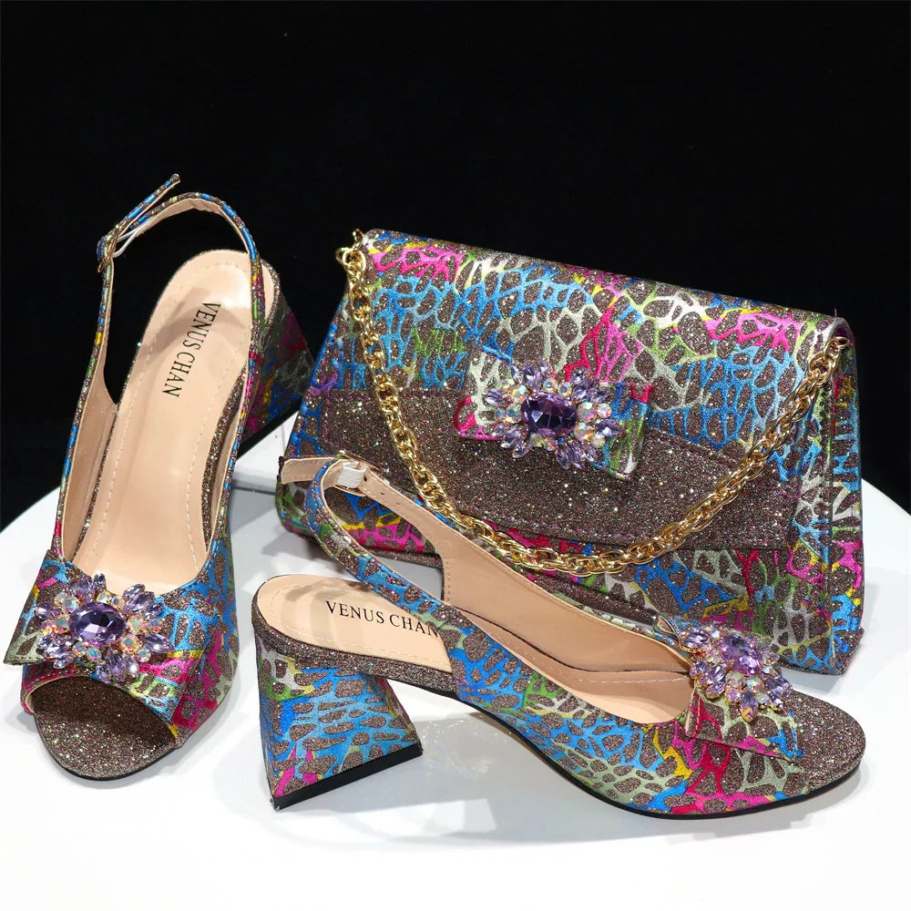 New Women Shoes and Bags To Match Set HRE1-3