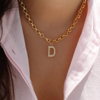 Initial Rollo Necklace