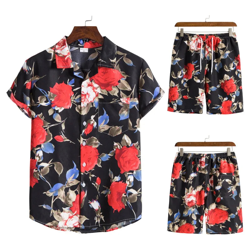 Stylish fit men beach shorts set