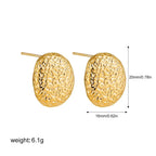 Three-Layer Textured Knot Earrings for Women
