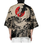 🐉 Summer Japanese Style Anime Dragon Print Haori Yukata