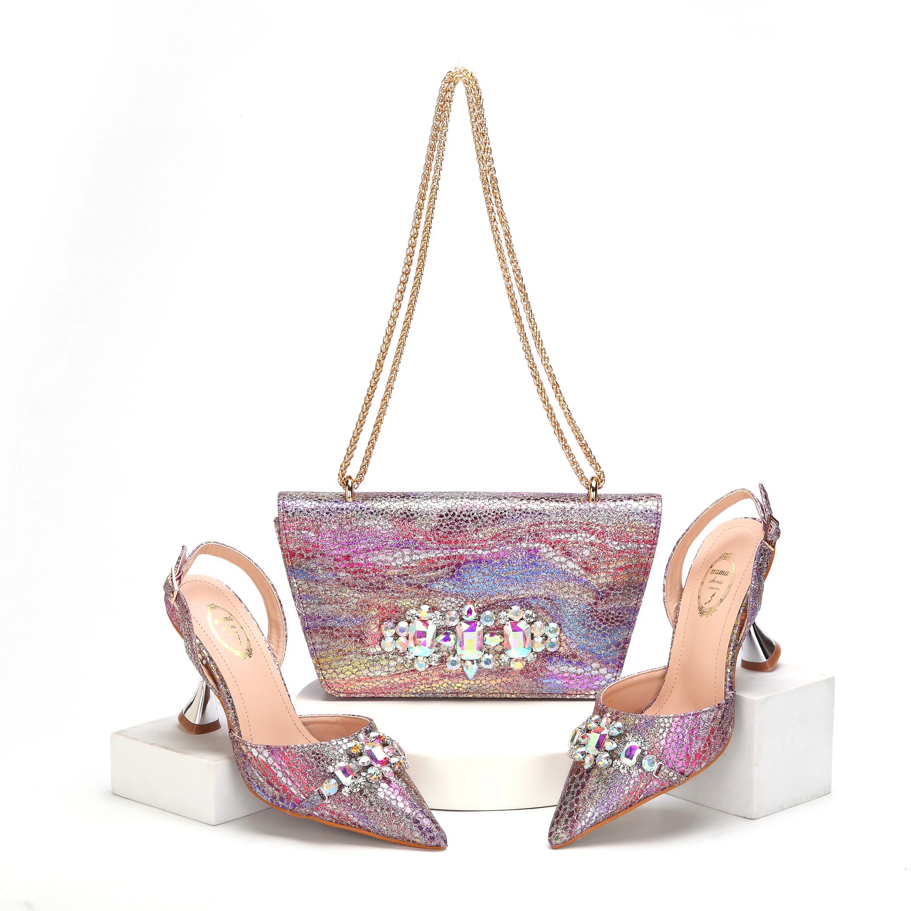 High Quality Style Ladies Shoes And Bags Set HMA1-4