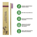Natural Colorful Toothbrush Eco Soft Bristle Bamboo Toothbrush Bamboo Charcoal Vegan Tooth Dental Oral Care Plastic Free 10Pcs