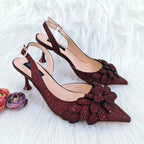 Latest Ladies Bag and Shoes Set EDN106