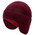 Fleece-Lined Earflap Cap – Warm Winter Outdoor Beanie