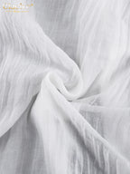 Clacive Fashion White Cotton Woman Blouse 2024 Elegant Stand Collar Puff Sleeve Shirts Casaul Classic Blusa Tops Female Clothing