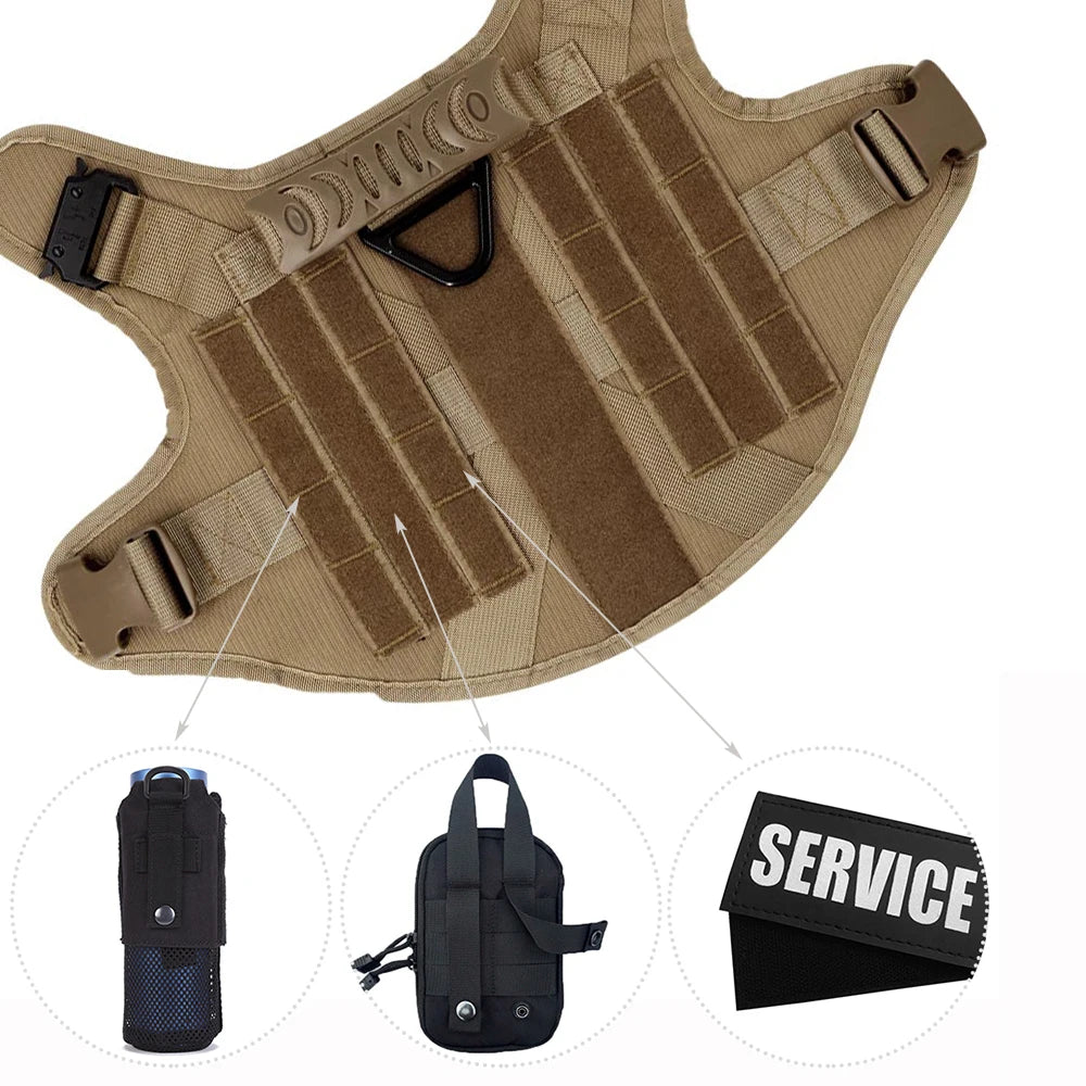 Large Dog Harness Training Walking Vest Dog Harness And Collar For Medium Large Dogs