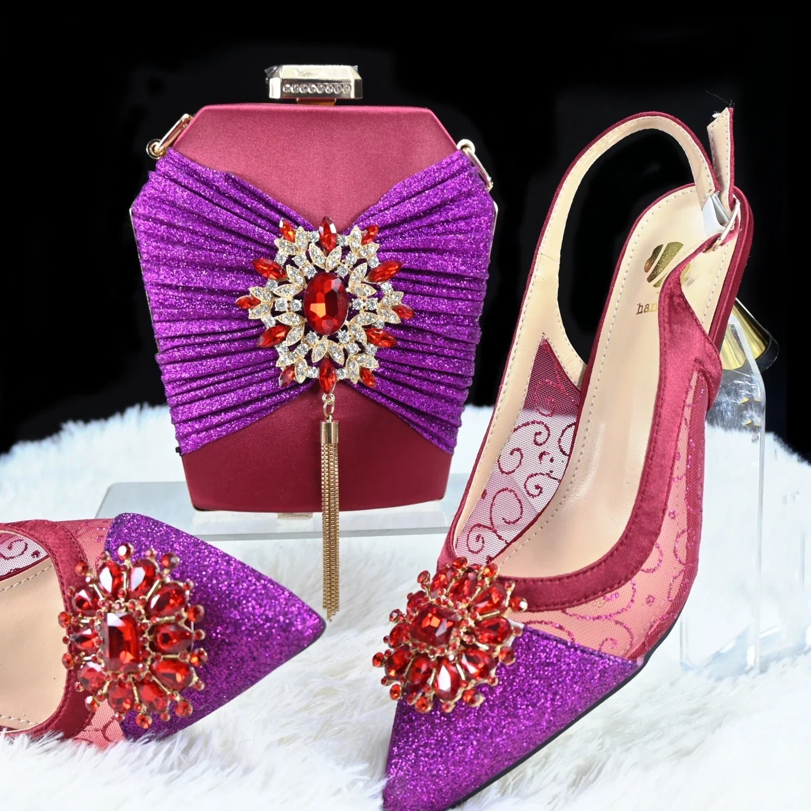 Italian High Quality Italy Shoe And Bag Set HGH1-11