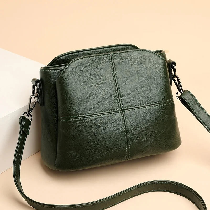 Women's Bags Retro Design Crossbody Bag Trend Quality PU Leather Bucket Shoulder Bags Small Handbags for Women