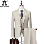 Men's Formal Slim Fit Suit Set, 2- or 3-Piece, M-6XL