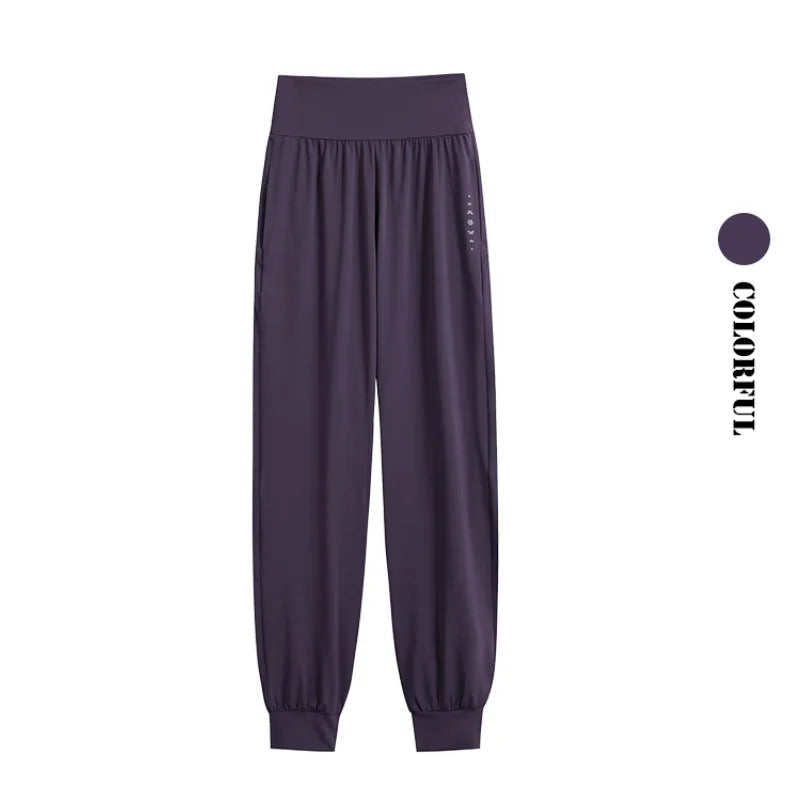 DRUR 2pcs Yoga Set Women Sports Pants Sets 2 Piece Sportswear Outfit Female Long Sleeve Fitness Top High Waist Sweatpants Suits