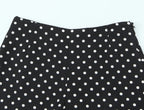 2026 Women New Fashion Suit Sexy Sleeveless Backless Polka Dot Halter Slim Short Top+Side Zipper Casual Short Skirts