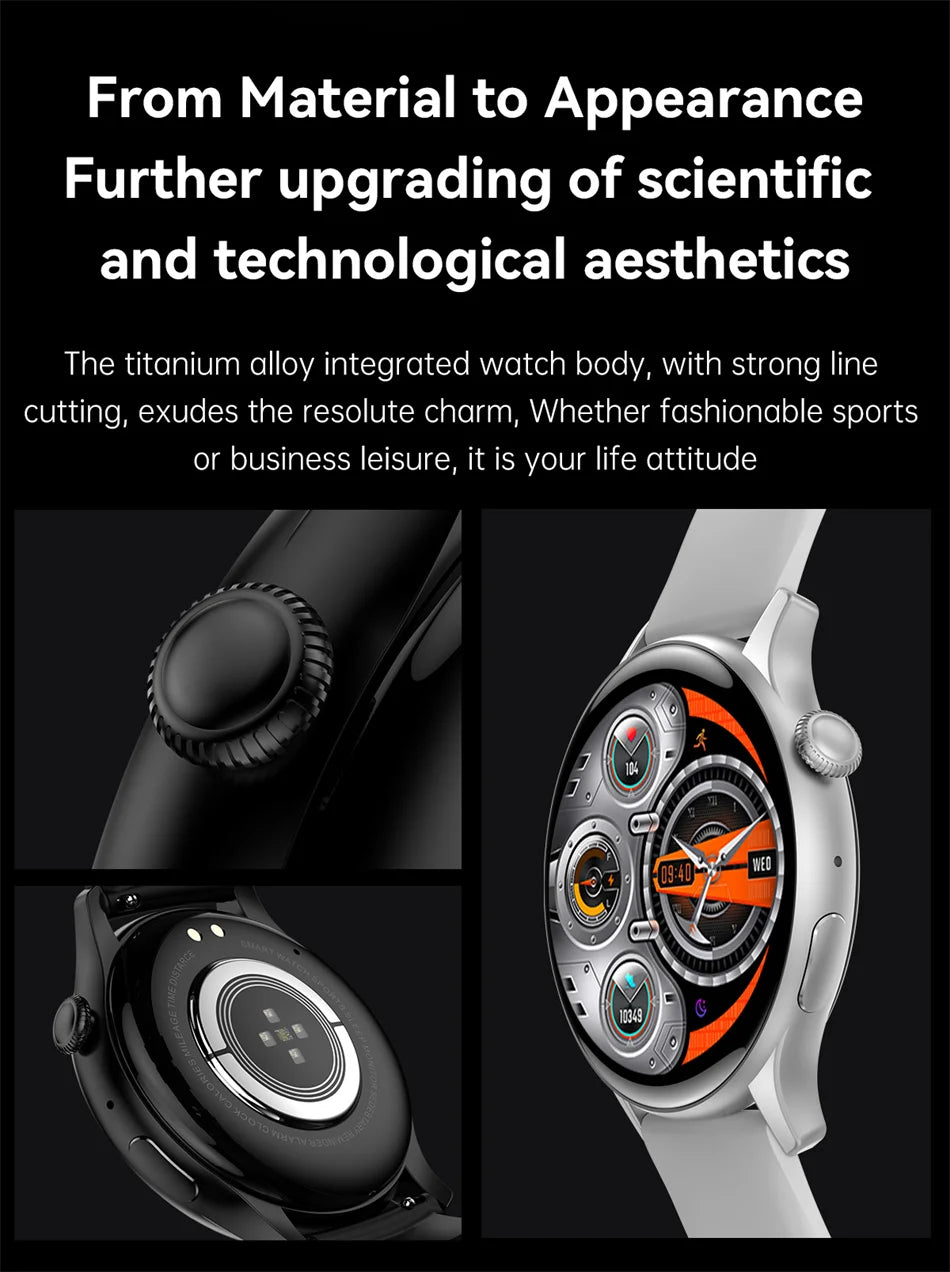 2026 NFC Smart Watch Amoled HD GPS Track Sports Heart Rate Bluetooth Call Waterproof Ladies Women Smartwatch For Women's Gift