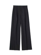 Willshela Women Fashion Solid Pleated Front Zipper Wide Leg Pants Vintage High Waist Full Length Female Chic Lady Trousers