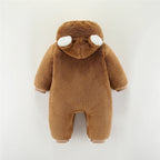 Winter Hooded Baby Romper with Cute Ears