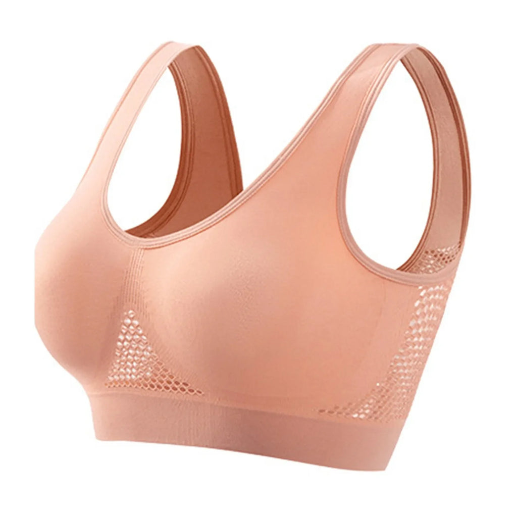 Women Anti-sagging Yoga Sports Bra High-Impact Fitness Tank Top