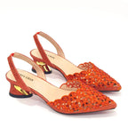 New Low Heel Pointed-Toe Shoes and Bags Set