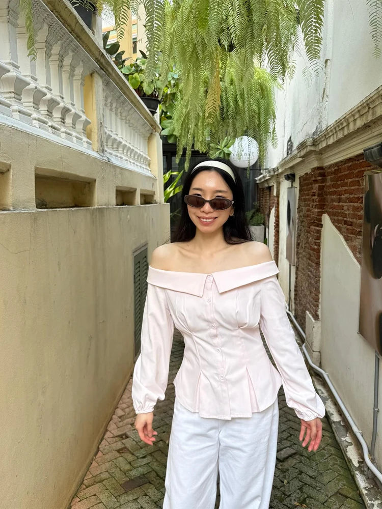 Women's White Tie Front Knot Blouse Elegant Sexy Oversized Collared Shirt with Bow Detail 2026 Women's Office Wear Tops