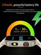 LIGE New Men Smart Watch Flashlight 2.01" HD Large Screen AI Voice Bluetooth Call Sport Watches Health Monitor Smartwatch Women