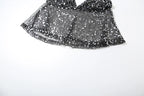 Weird Puss Sequins Patchwork Mesh Camisole Women v-Neck Sexy Backless Summer Trend Street Midnight Versatile Hottie Classic Tops
