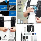 Breathable Running Hydration Vest with Storage for Hiking and Cycling