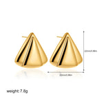 Three-Layer Textured Knot Earrings for Women