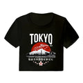 Korean Style Casual Crop Tops 2000s Y2k Print Women Tee Shirt Harajuku GOTH Cropped Mange Tshirt Funny Graphic T-shirt Female