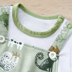 Cute Zoo Animal Print Infant Romper for Everyday Comfort