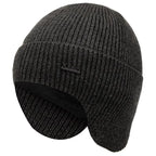 Fleece-Lined Earflap Cap – Warm Winter Outdoor Beanie