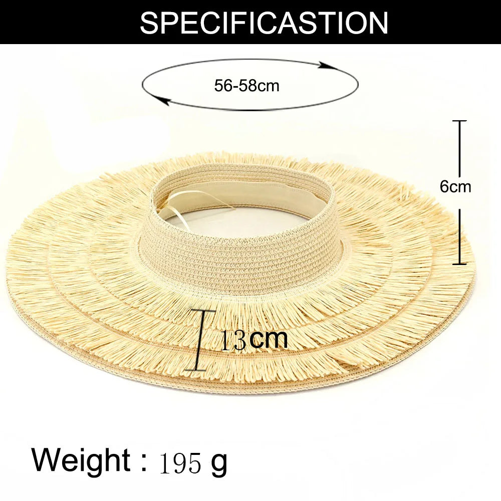 Designer empty top visor hat for woman
