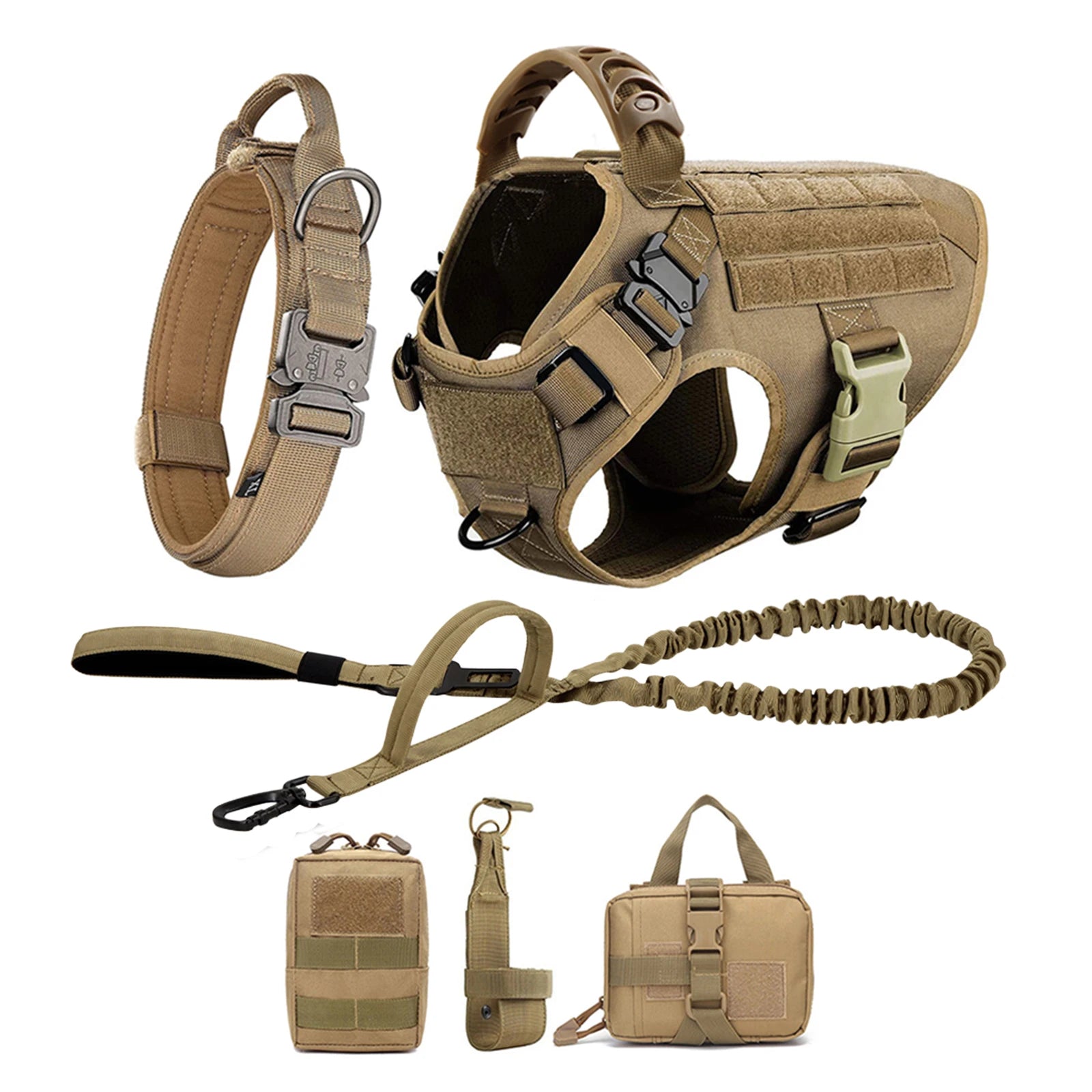 Large Dog Harness Training Walking Vest Dog Harness And Collar For Medium Large Dogs