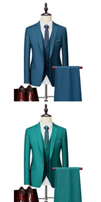 Men's Formal Slim Fit Suit Set, 2- or 3-Piece, M-6XL