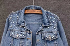Denim Coat Women Denim Coat Turn Down Collar Single Breasted Full Sleeve Jackets Loose Casual Regular Short Jacket 2024