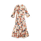 FLORAL PIPING DRESS