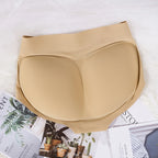 Women Body Shaper Buttocks Padded Panties Mid-Waist Hip Pad Fake Butt Lifter Underwear With Filling
