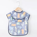 Baby Kids Long Sleeve Scarf Waterproof Apron