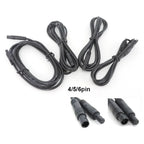 4pin 5pin 6pin Male to Female Cord Car Vehicle DVR Camera Extension connector Cables HD Monitor Rear View Camera Wire
