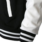 Women’s Oversize Solid Color Baseball Jacket
