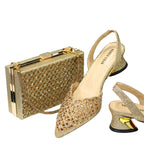 New Low Heel Pointed-Toe Shoes and Bags Set