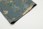 2026 New Vintage Floral Print Wide Leg Denim Pants Y2K High Waisted Distressed Washed Jeans Streetwear Loose Casual Trousers